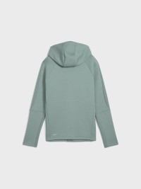 Толстовка женская Puma EVOSTRIPE Full-Zip Hoodie зеленая 68505030 изображение 8