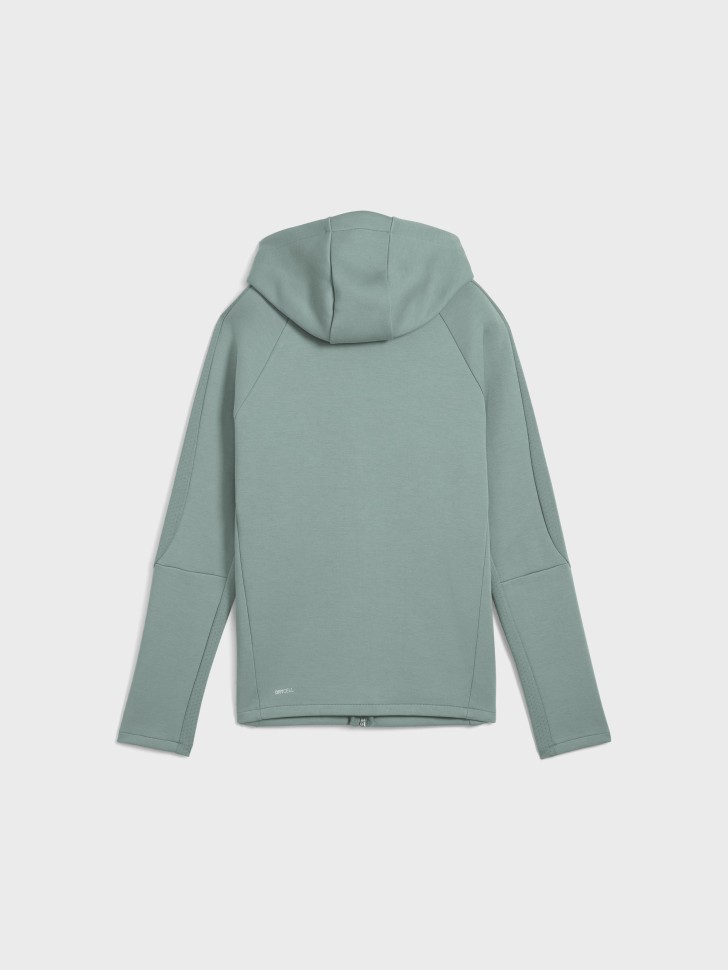 Толстовка женская Puma EVOSTRIPE Full-Zip Hoodie зеленая 68505030 изображение 8