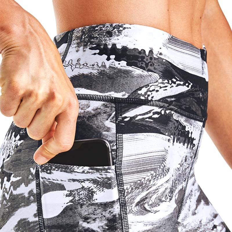 Лосины Under Armour HeatGear® Armour Printed Ankle Crop 1353296-005 изображение 4