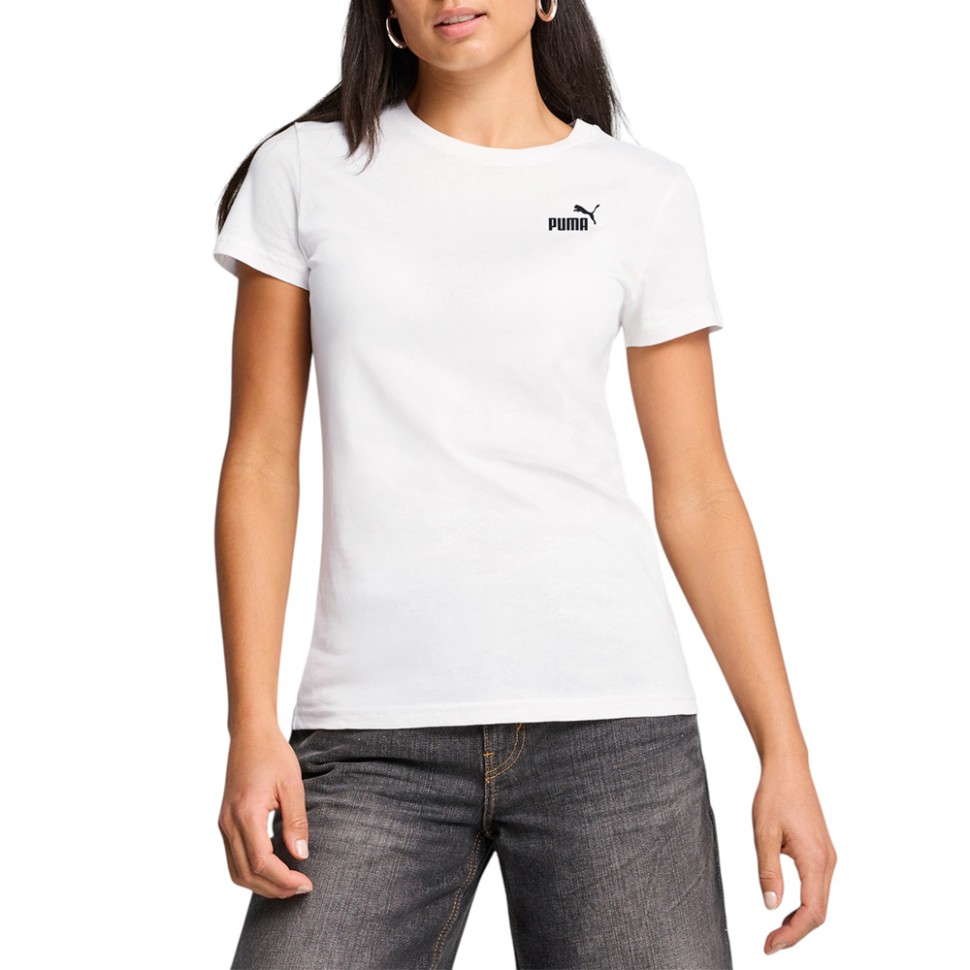 Футболка жіноча Puma ESS Small No. 1 Logo Tee біла 68237202 изображение 1