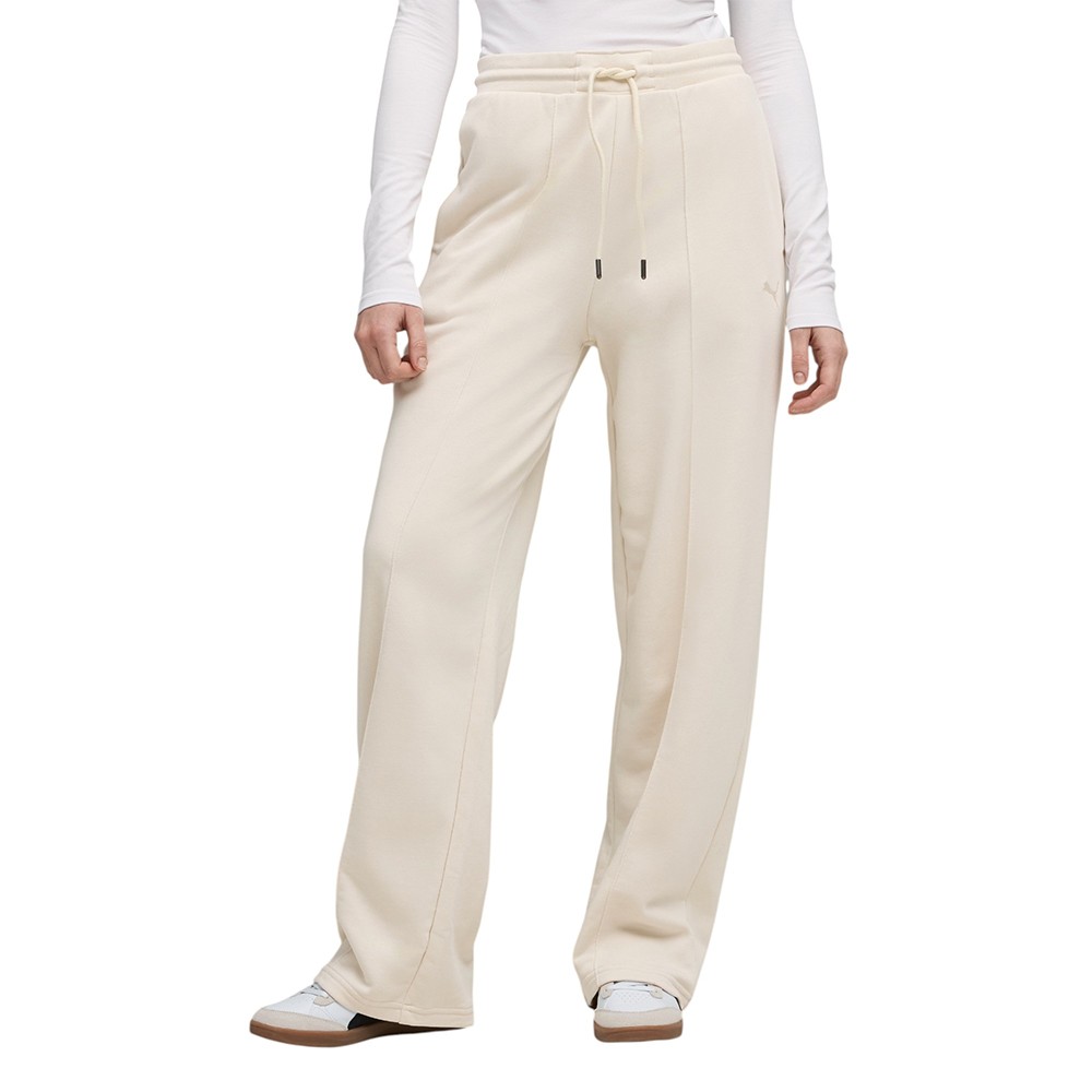 Брюки женские Puma CLASS Comfort Pinnacle High-Waist Straight Pants TR молочные 68812987