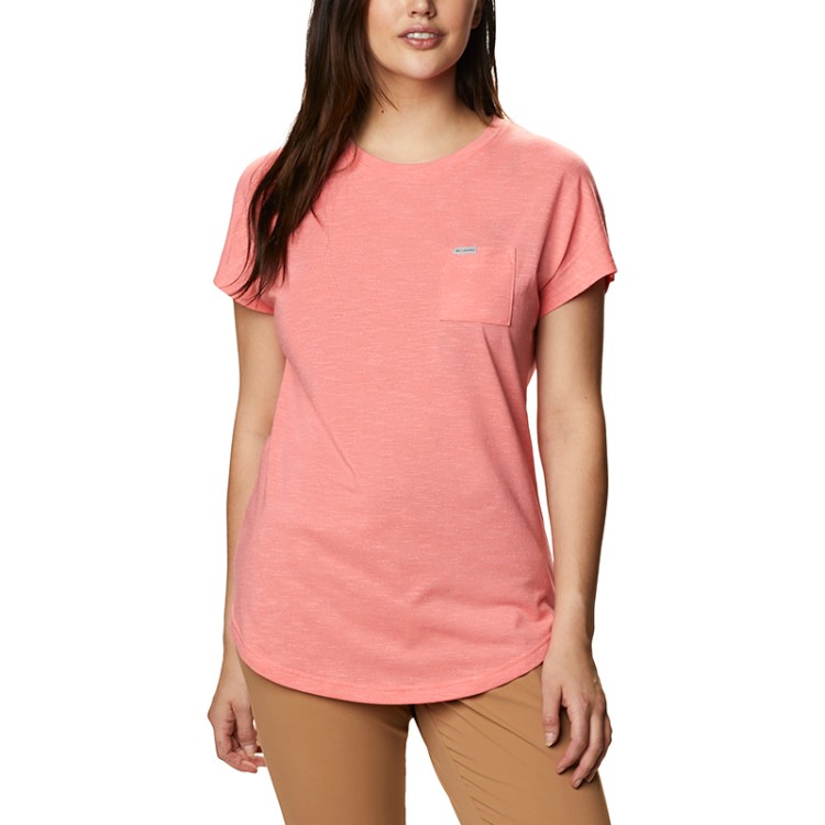 Футболка женская Columbia Cades Cape ™ Tee Коралловый 1888111-699