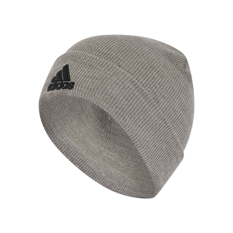Шапка  Adidas LOGO BEANIE CUF сіра IY7665 — фото 1
