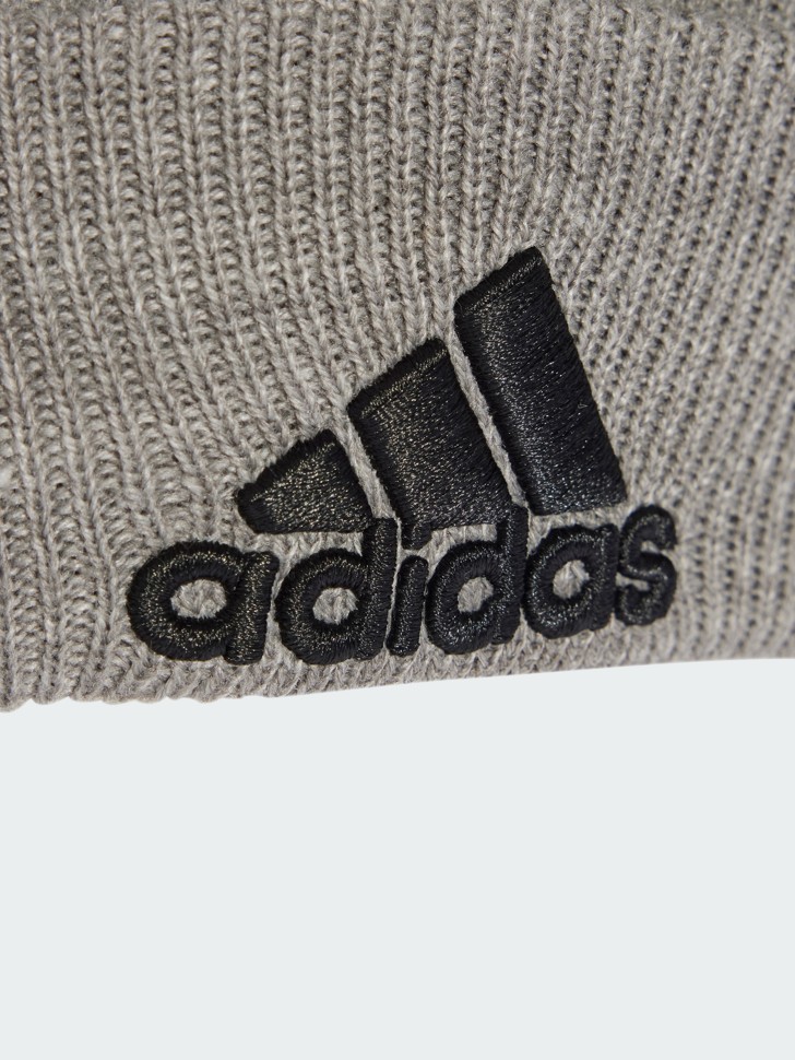 Шапка  Adidas LOGO BEANIE CUF сіра IY7665 изображение 4