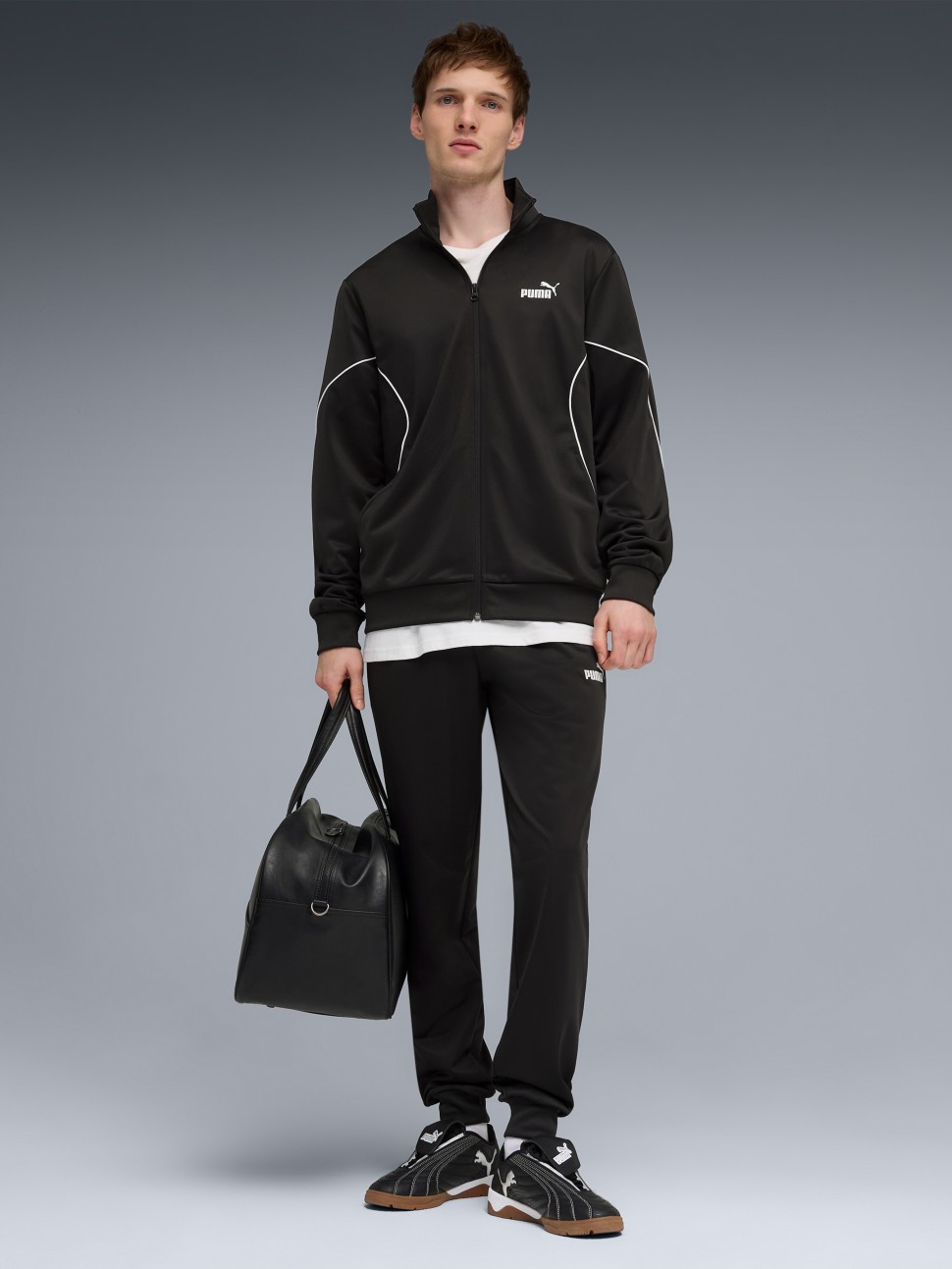 Костюм чоловічий Puma Poly Piping Suit чорний 69176501 — фото 2