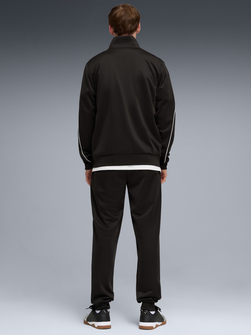 Костюм чоловічий Puma Poly Piping Suit чорний 69176501 — фото 3
