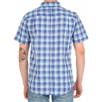 Рубашка мужская Columbia Leadville Ridge YD Short Sleeve Shirt синяя 1772125-412 изображение 2