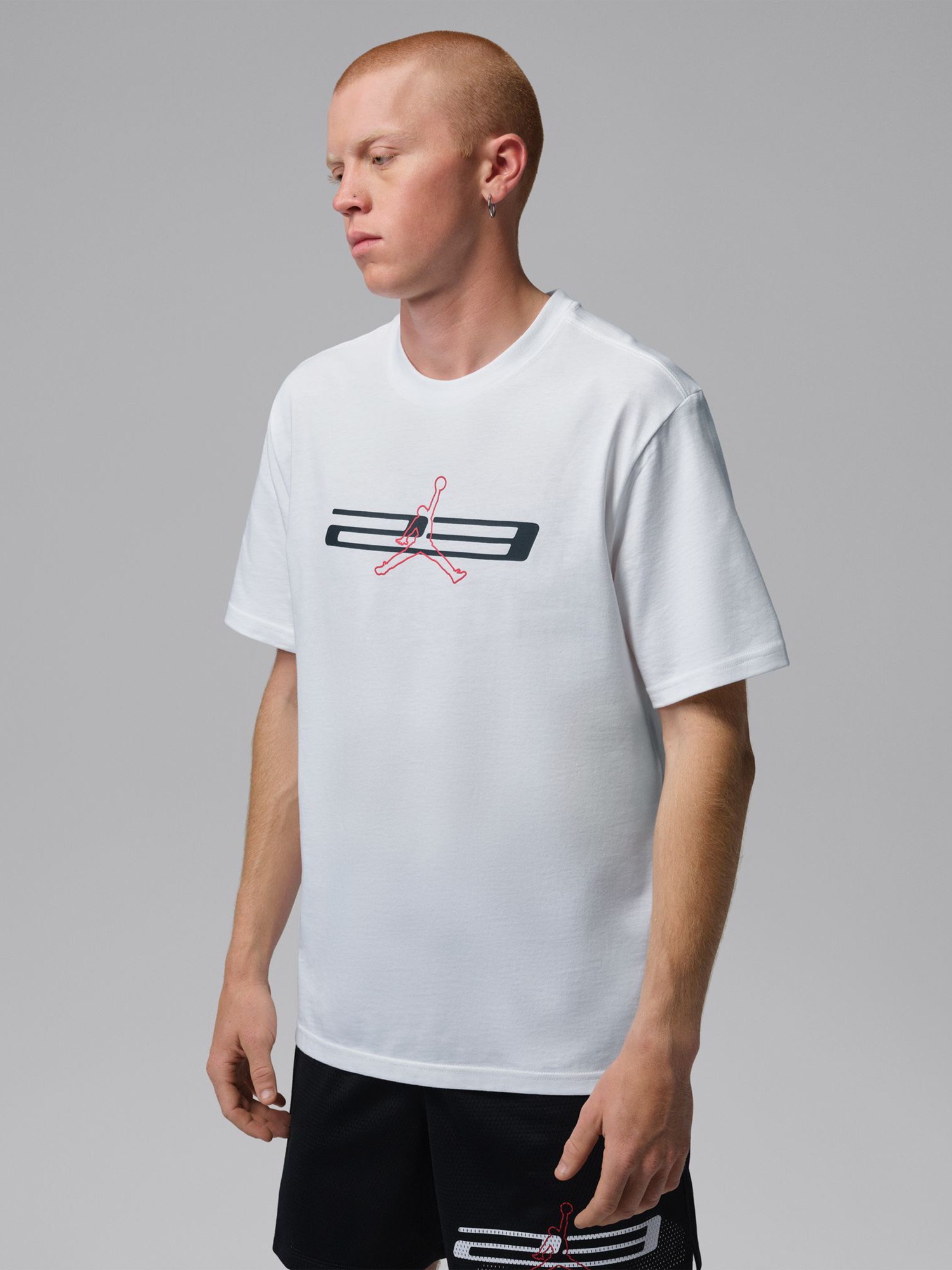 Футболка мужская Nike M J DF SPT GFX SS CREW 2 белая IR0864-100 изображение 2