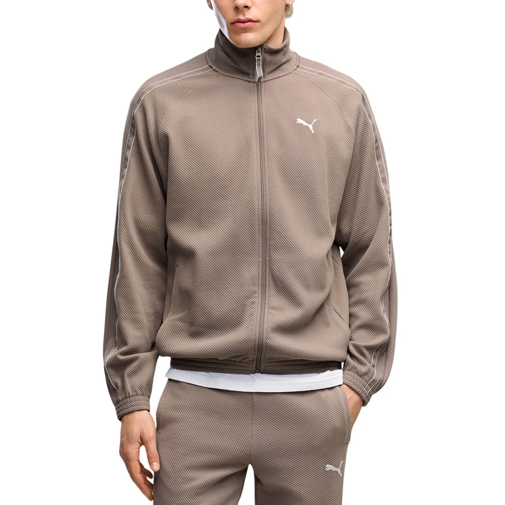 Толстовка мужская Puma CLASS Relaxed Material Track Jacket бежевая 69429881