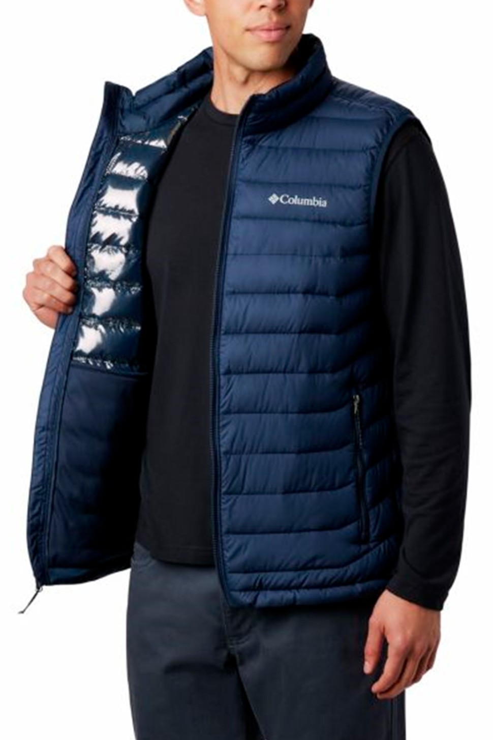 Жилет чоловічий Columbia POWDER LITE™VEST синій 1748031-465 — фото 4