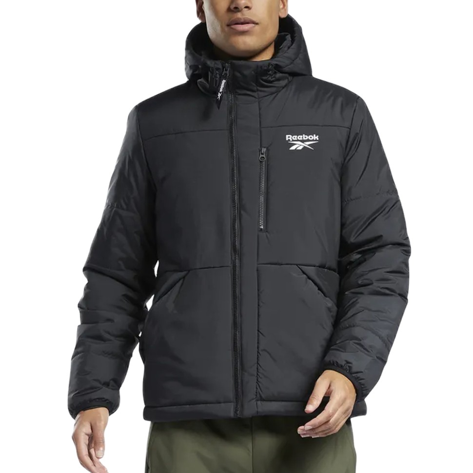 Куртка чоловіча Reebok Ow Tw+Grphn Pad Jck чорна GU5741 — фото 1