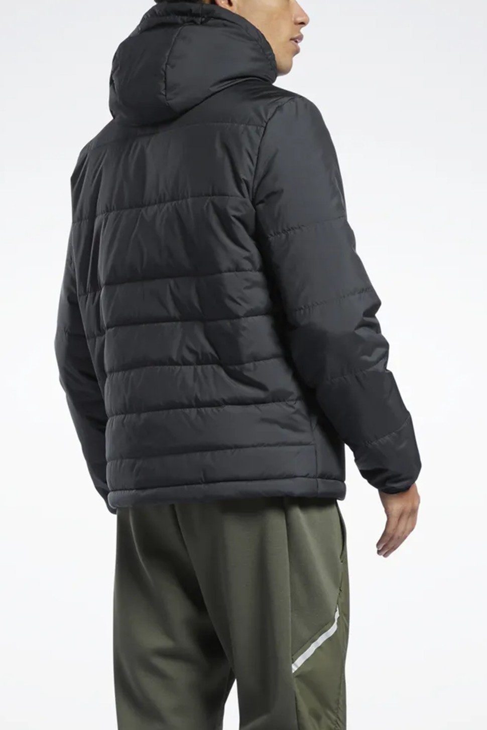 Куртка чоловіча Reebok Ow Tw+Grphn Pad Jck чорна GU5741 — фото 3