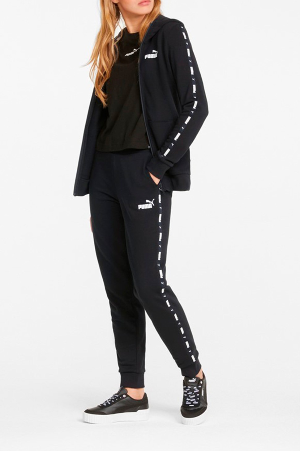 Брюки женские Puma Power Tape Pants T черные 84712001 — фото 4 — Sport City Брюки женские Puma Power Tape Pants T черные 84712001 — фото 4