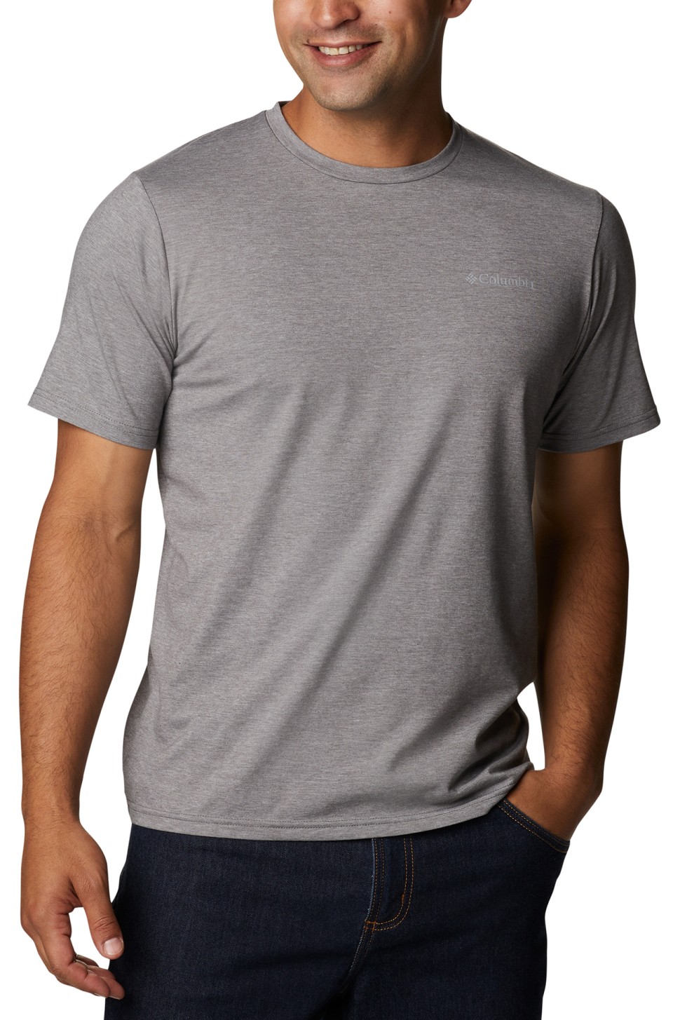 Футболка чоловіча Columbia Men's Sun Trek™ Short Sleeve Tee сіра 1931161-024 — фото 2