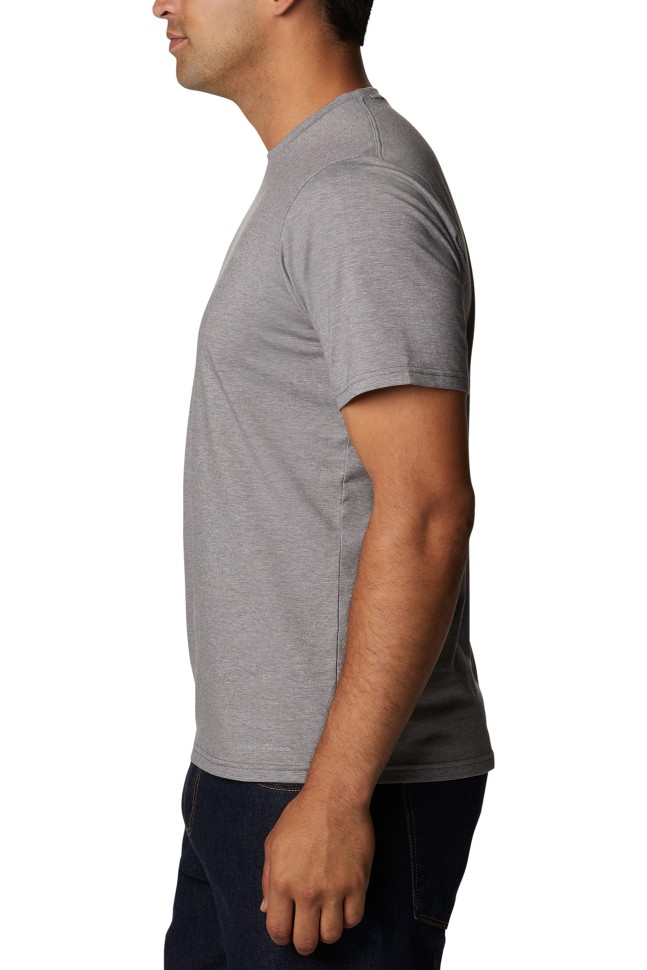 Футболка чоловіча Columbia Men's Sun Trek™ Short Sleeve Tee сіра 1931161-024 изображение 3