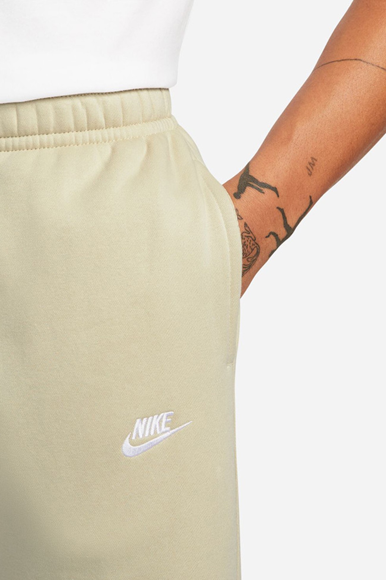 Брюки мужские Nike M Nsw Club Jggr Bb бежевые BV2671-206 изображение 5