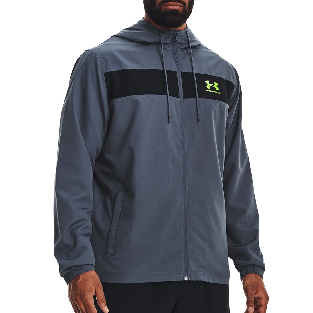 Ветровка мужская Under Armour UA SPORTSTYLE WINDBREAKER серая 1361621-044 изображение 1