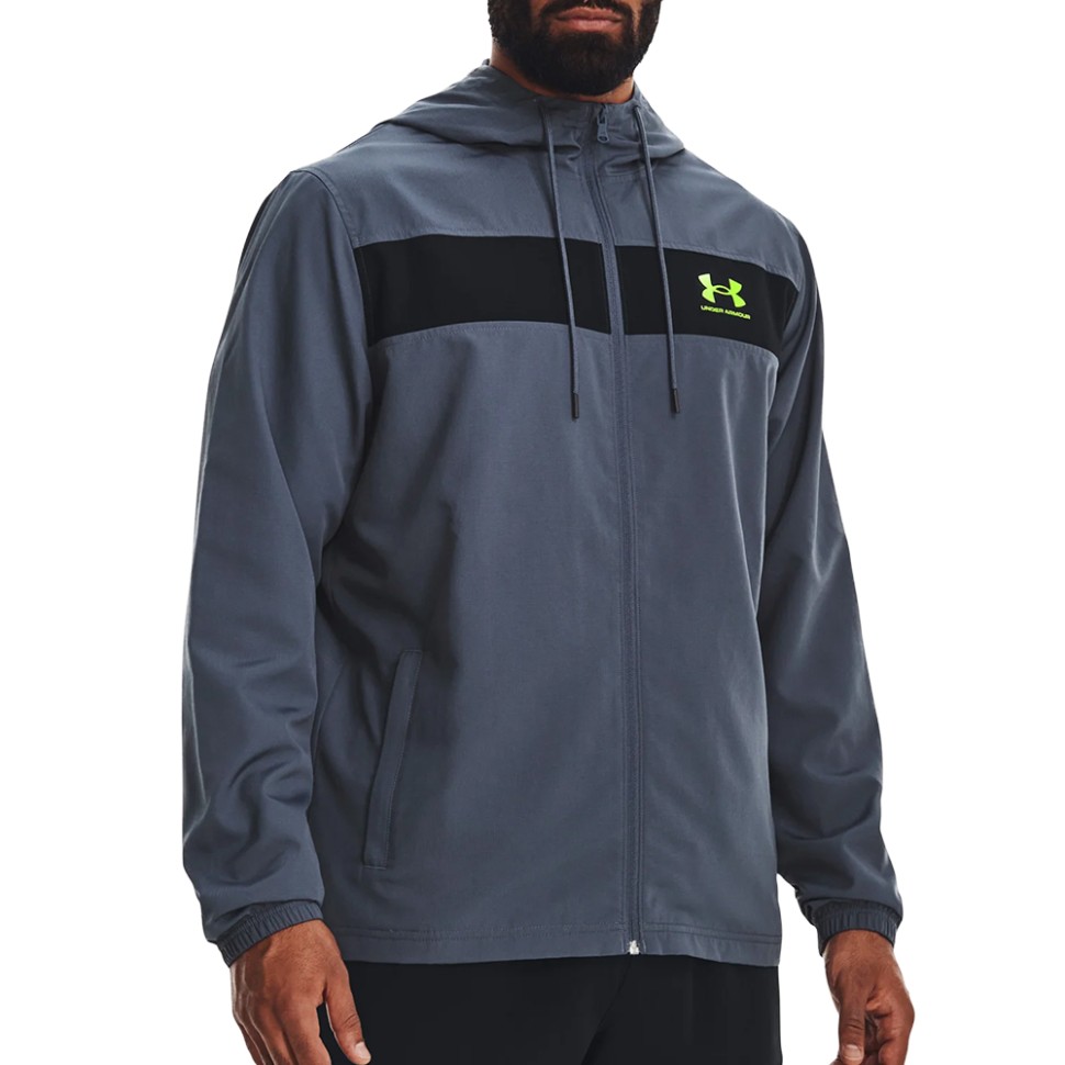 Вітровка чоловіча Under Armour UA SPORTSTYLE WINDBREAKER сіра 1361621-044 — фото 1