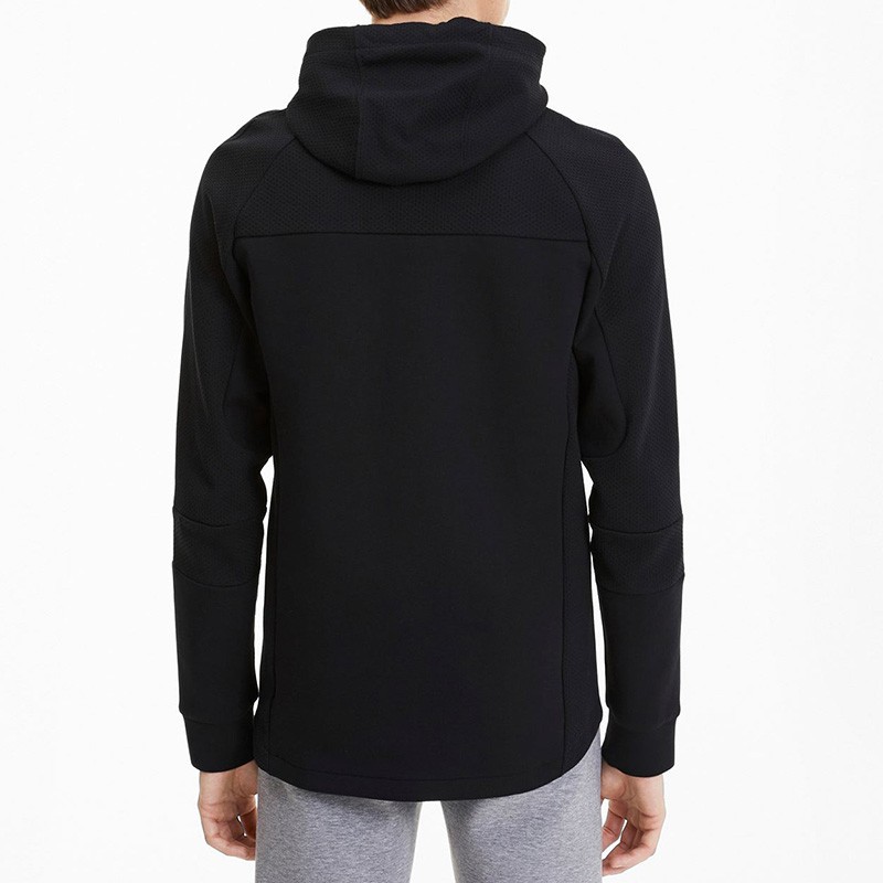 Толстовка мужская Puma EVOSTRIPE Hooded Jacket черная 58148601 изображение 2
