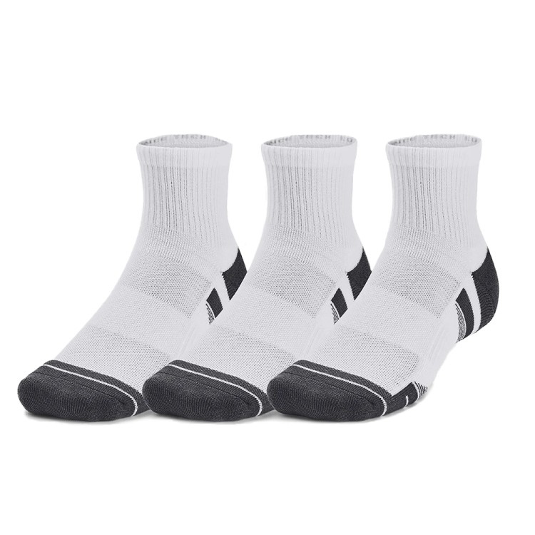 Носки  Under Armour UA Performance Cotton 3p Qtr белые 1379528-100 изображение 1