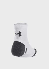 Носки  Under Armour UA Performance Cotton 3p Qtr белые 1379528-100 изображение 4