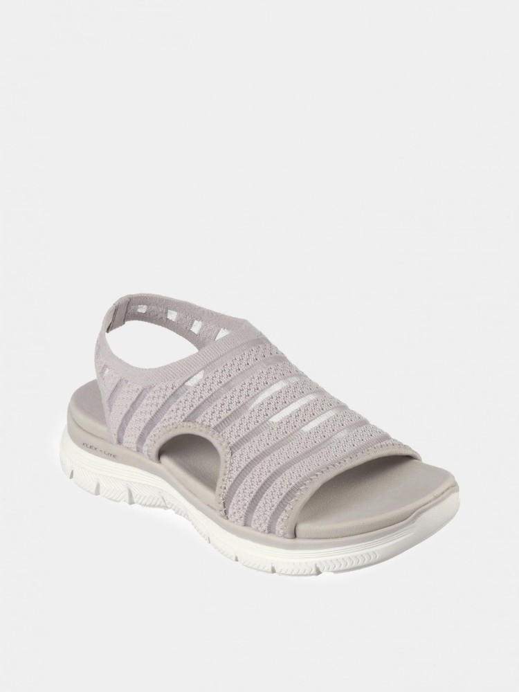 Сандалии женские Skechers Flex Appeal 4.0 серые 119479 STN изображение 4