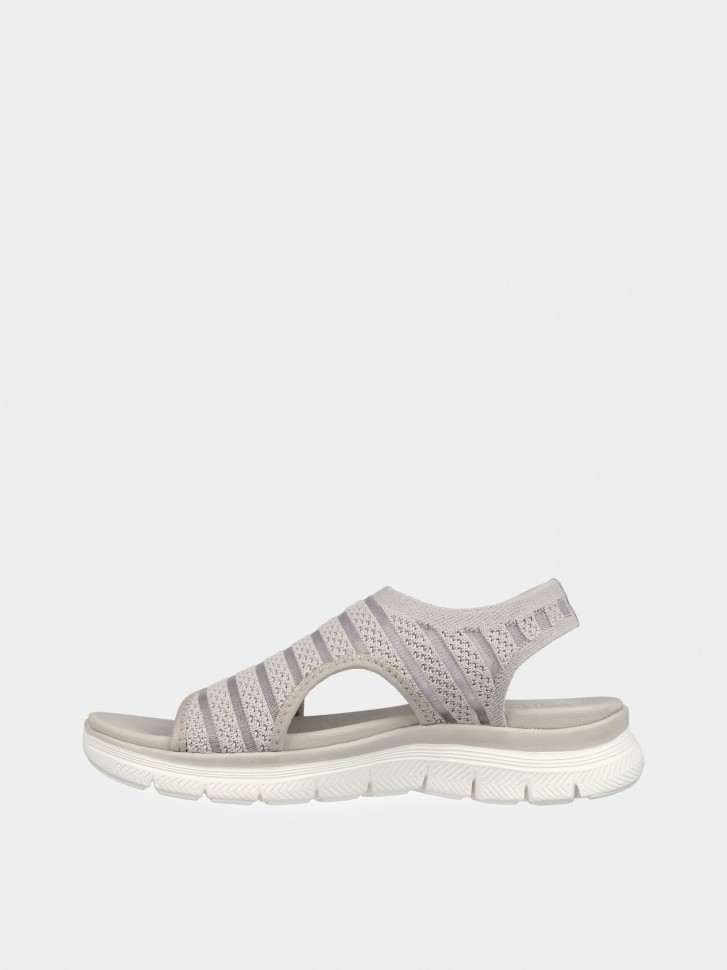 Сандалии женские Skechers Flex Appeal 4.0 серые 119479 STN изображение 5