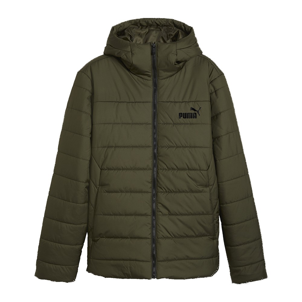 Куртка мужская Puma ESS Hooded Padded Jacket оливковая 84893870