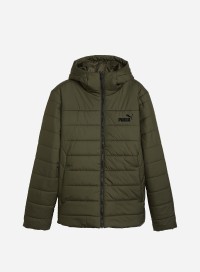 Куртка чоловіча Puma ESS Hooded Padded Jacket оливкова 84893870 изображение 2