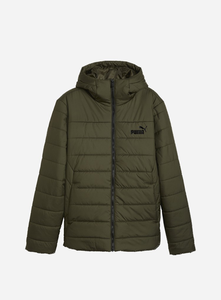 Куртка чоловіча Puma ESS Hooded Padded Jacket оливкова 84893870 изображение 2