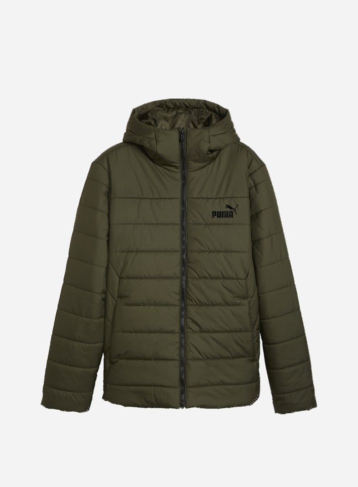 Куртка чоловіча Puma ESS Hooded Padded Jacket оливкова 84893870 изображение 2