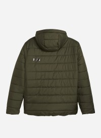 Куртка чоловіча Puma ESS Hooded Padded Jacket оливкова 84893870 изображение 3