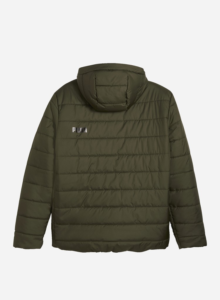 Куртка чоловіча Puma ESS Hooded Padded Jacket оливкова 84893870 изображение 3