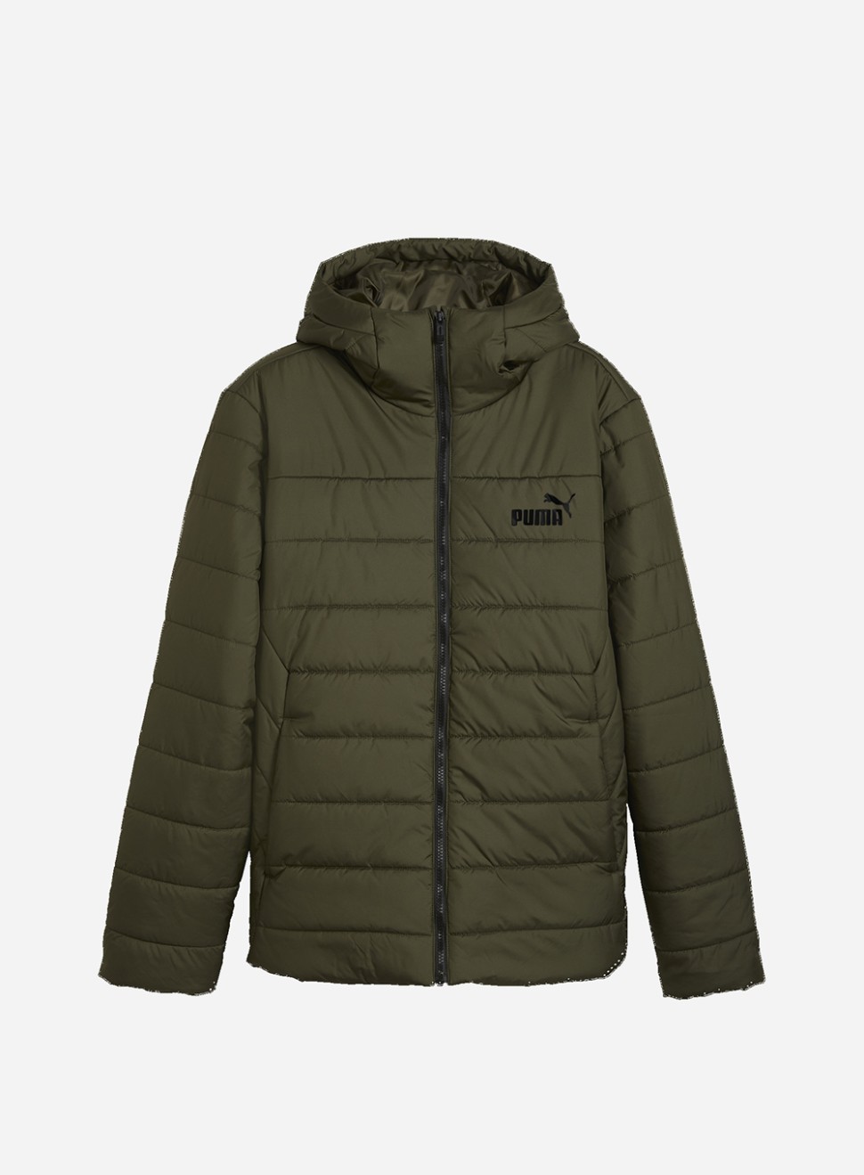 Куртка чоловіча Puma ESS Hooded Padded Jacket оливкова 84893870 — фото 2