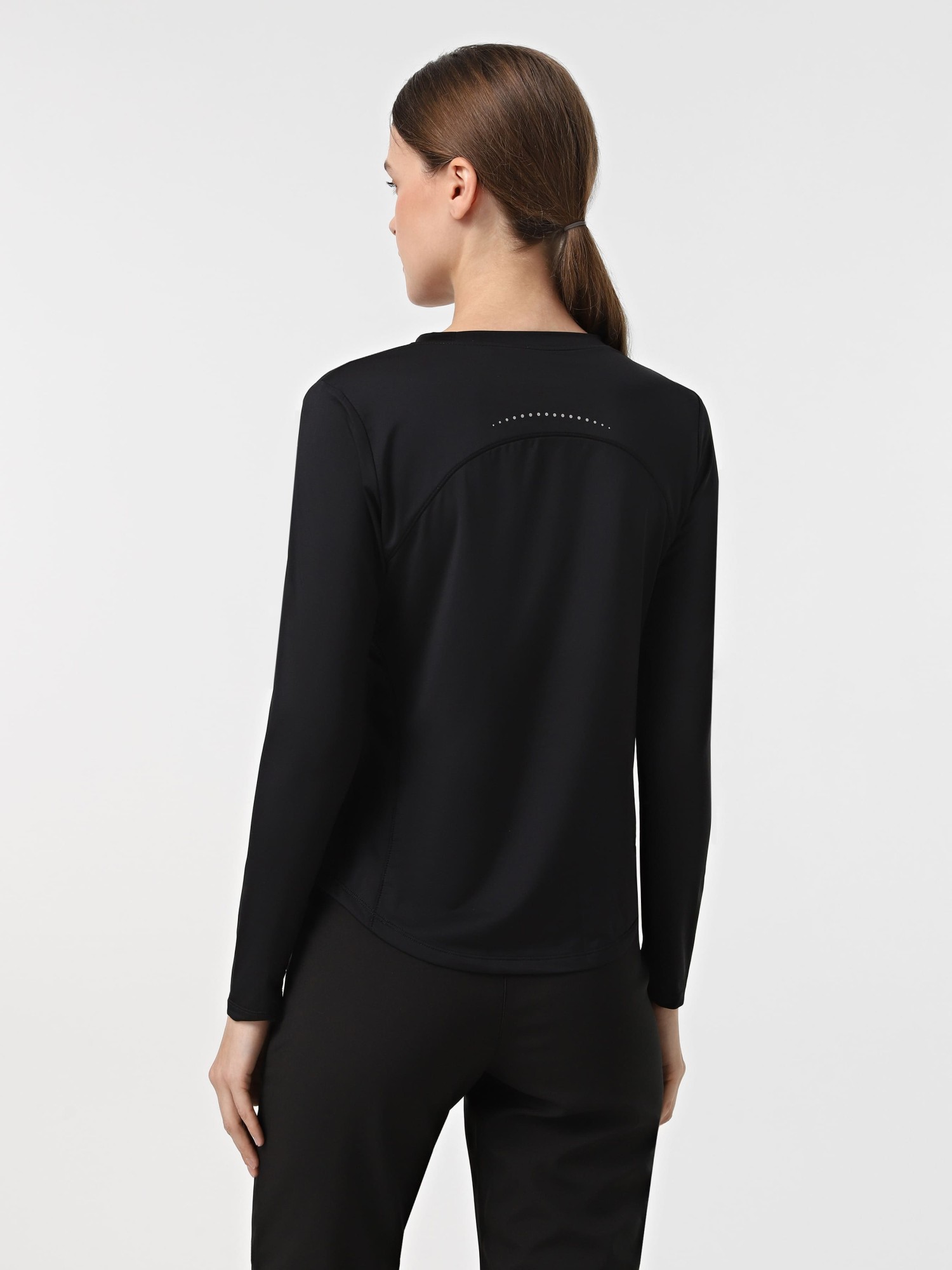 Футболка с длинным рукавом женская Radder Malury черная 152505-010 изображение 4