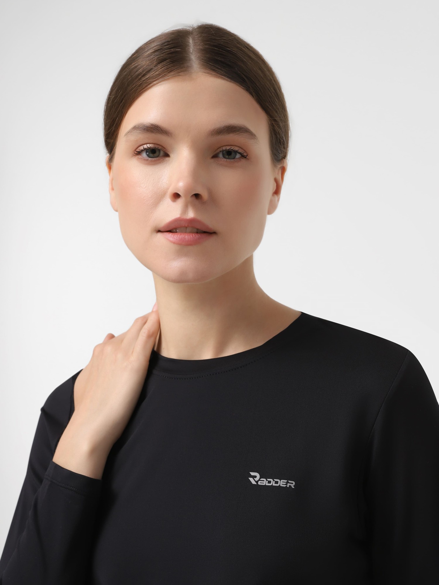 Футболка с длинным рукавом женская Radder Malury черная 152505-010 изображение 5