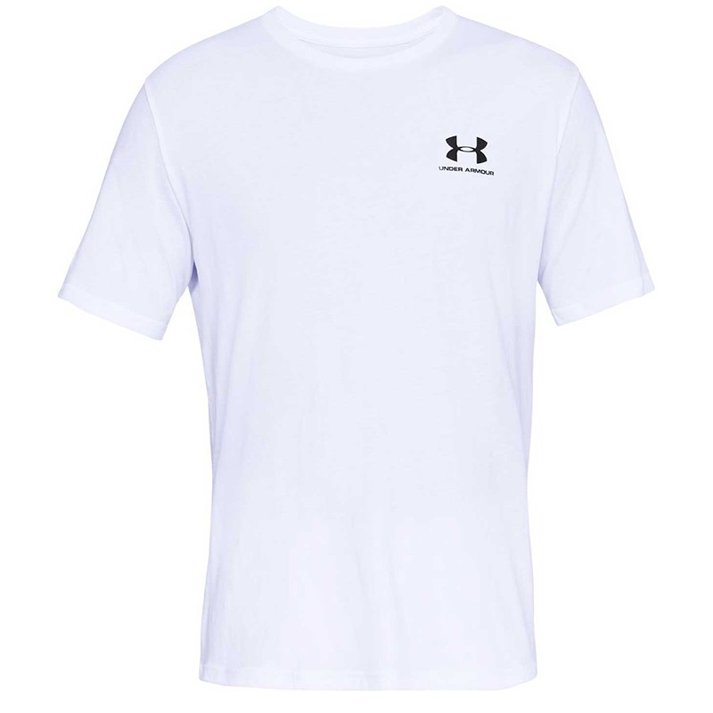 Футболка мужская Under Armour SPORTSTYLE LEFT CHEST SS белая 1326799-100