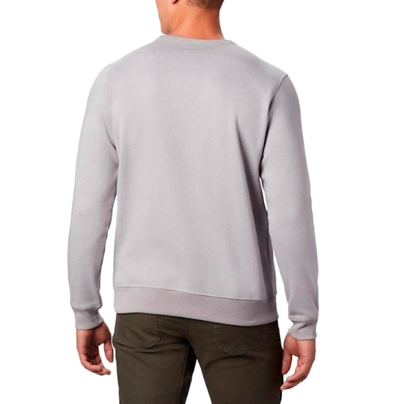 Толстовка мужская Columbia Logo Fleece Crew серая 1884931-023 изображение 4