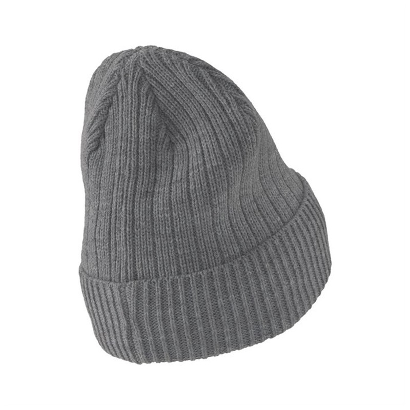 Шапка Унисекс Puma Ribbed Classic Beanie серая 2283106 изображение 2