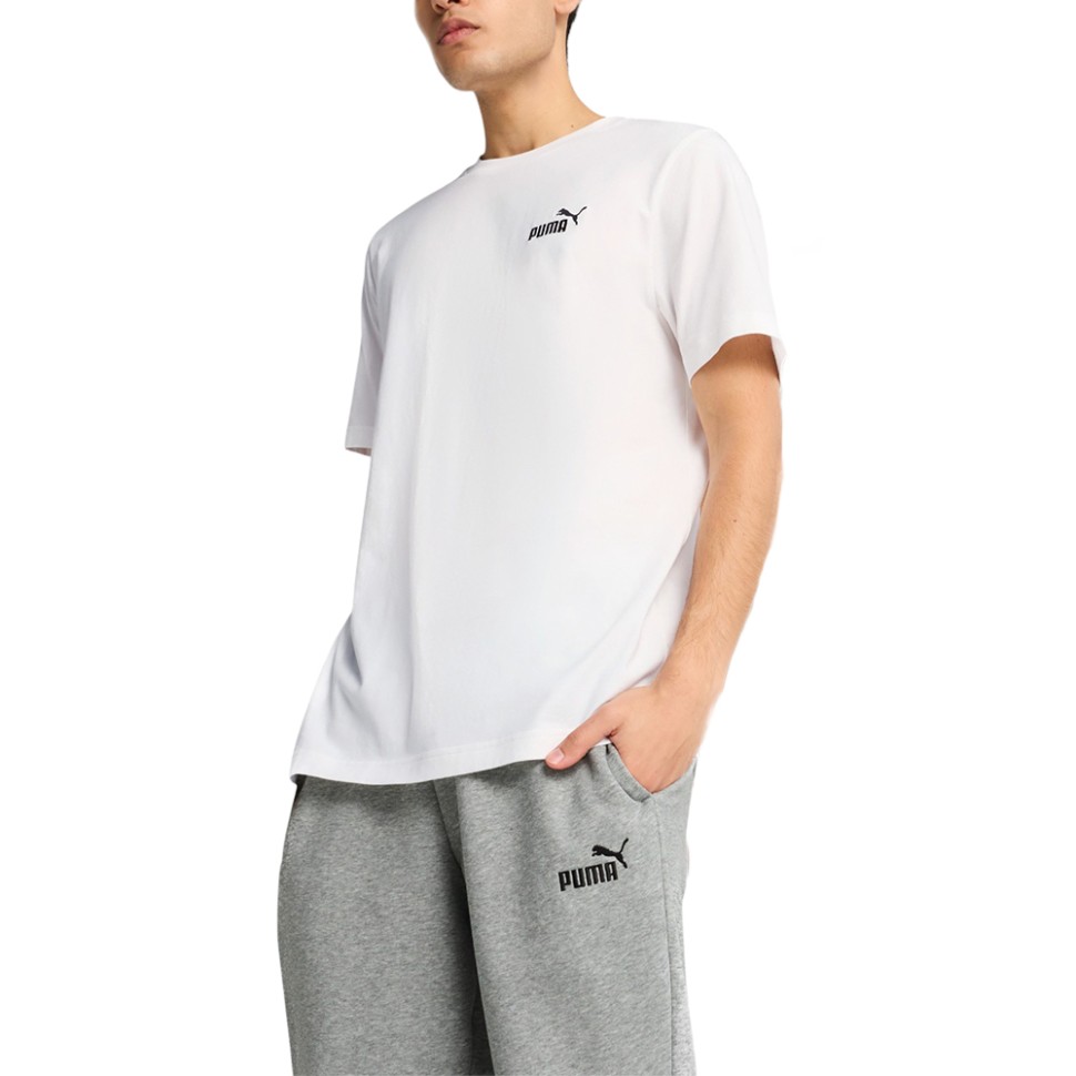 Футболка чоловіча Puma ESS Small No. 1 Logo Tee біла 68253402 — фото 1