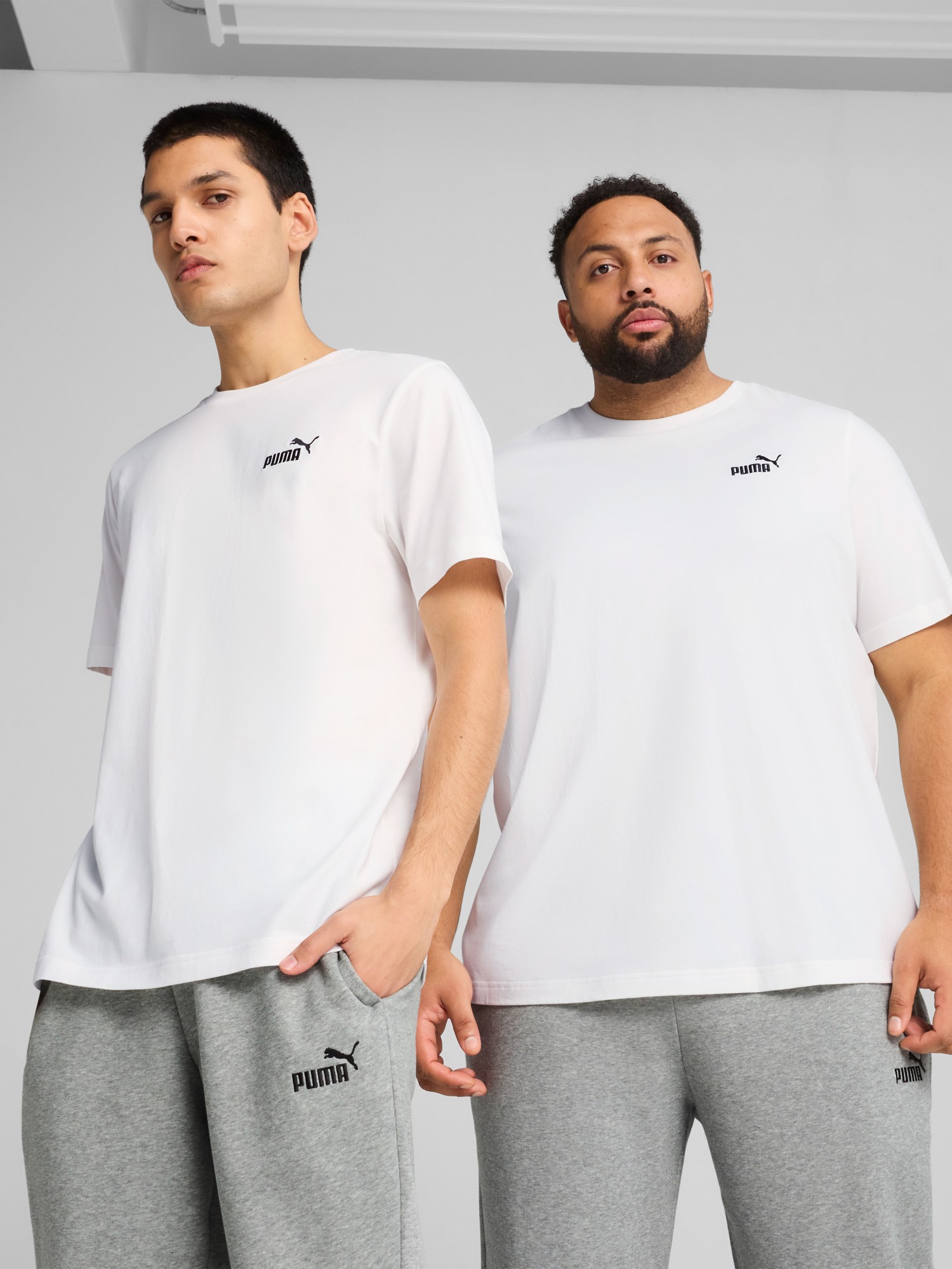 Футболка мужская Puma ESS Small No. 1 Logo Tee белая 68253402 изображение 2