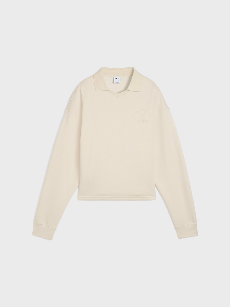 Толстовка жіноча Puma CLASS Comfort Short Polo Crew TR молочна 68813387 — фото 5