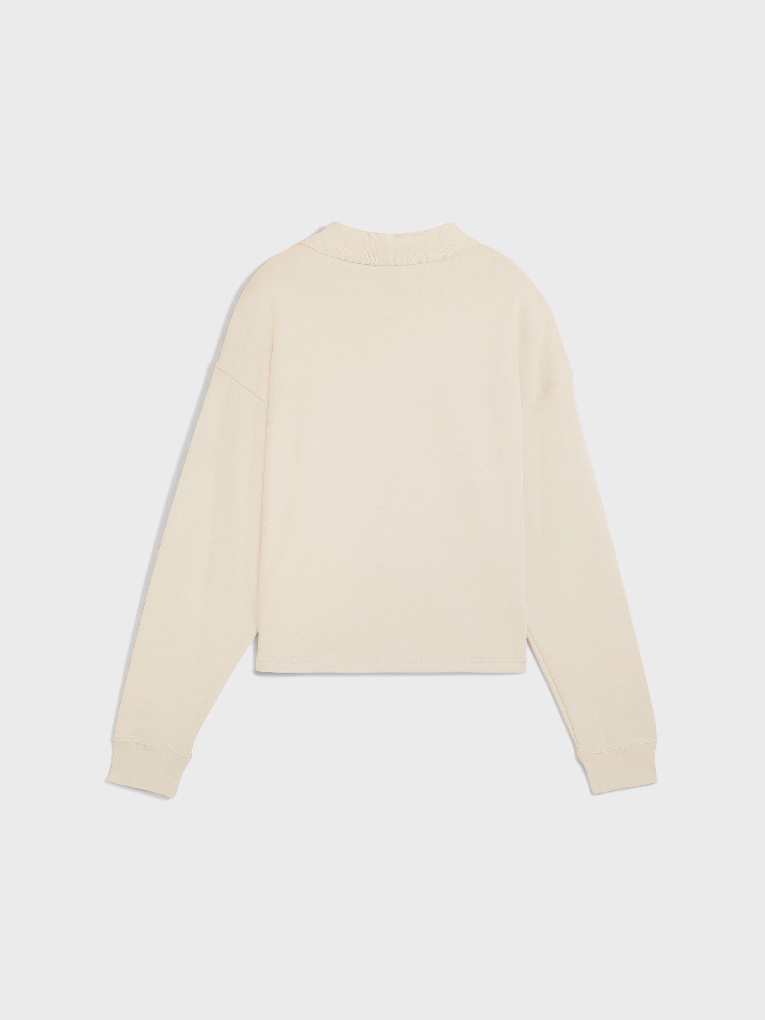 Толстовка женская Puma CLASS Comfort Short Polo Crew TR молочная 68813387 изображение 6