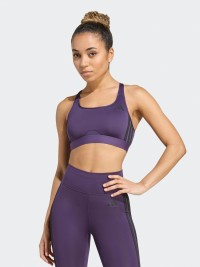 Бра жіночий Adidas PWRCT MS 3S BRA фіолетовий JY2120 изображение 2