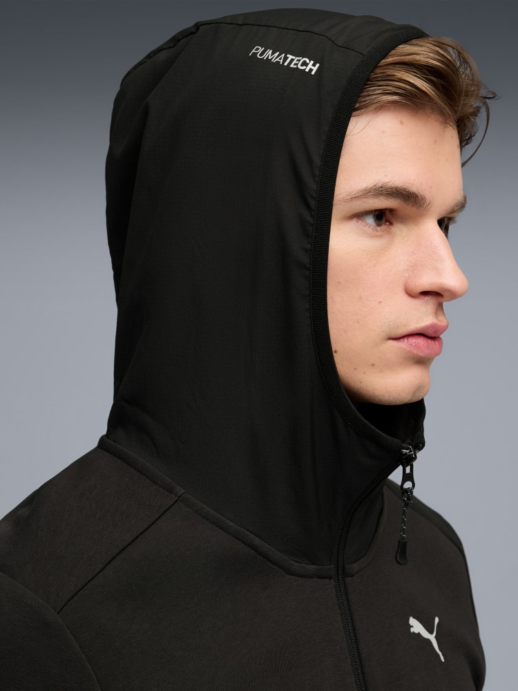 Толстовка мужская Puma TECH Full-Zip Hoodie DK черная 69218501 изображение 4