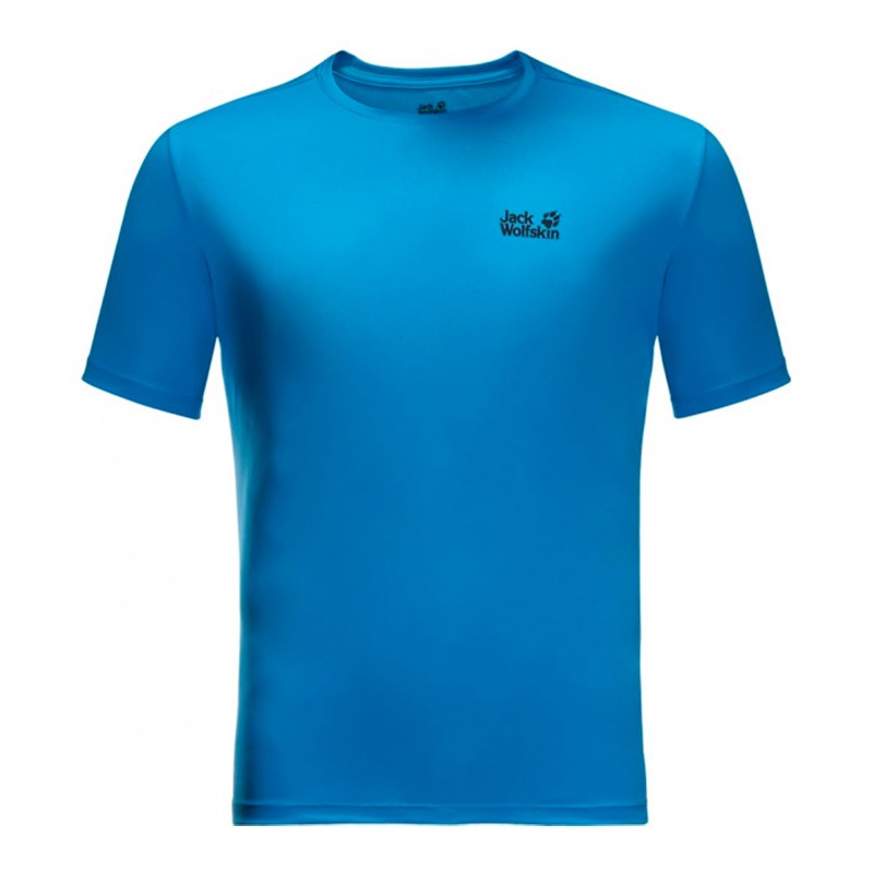 Футболка чоловіча Jack Wolfskin Tech T M синя 1807071-1152 — фото 3