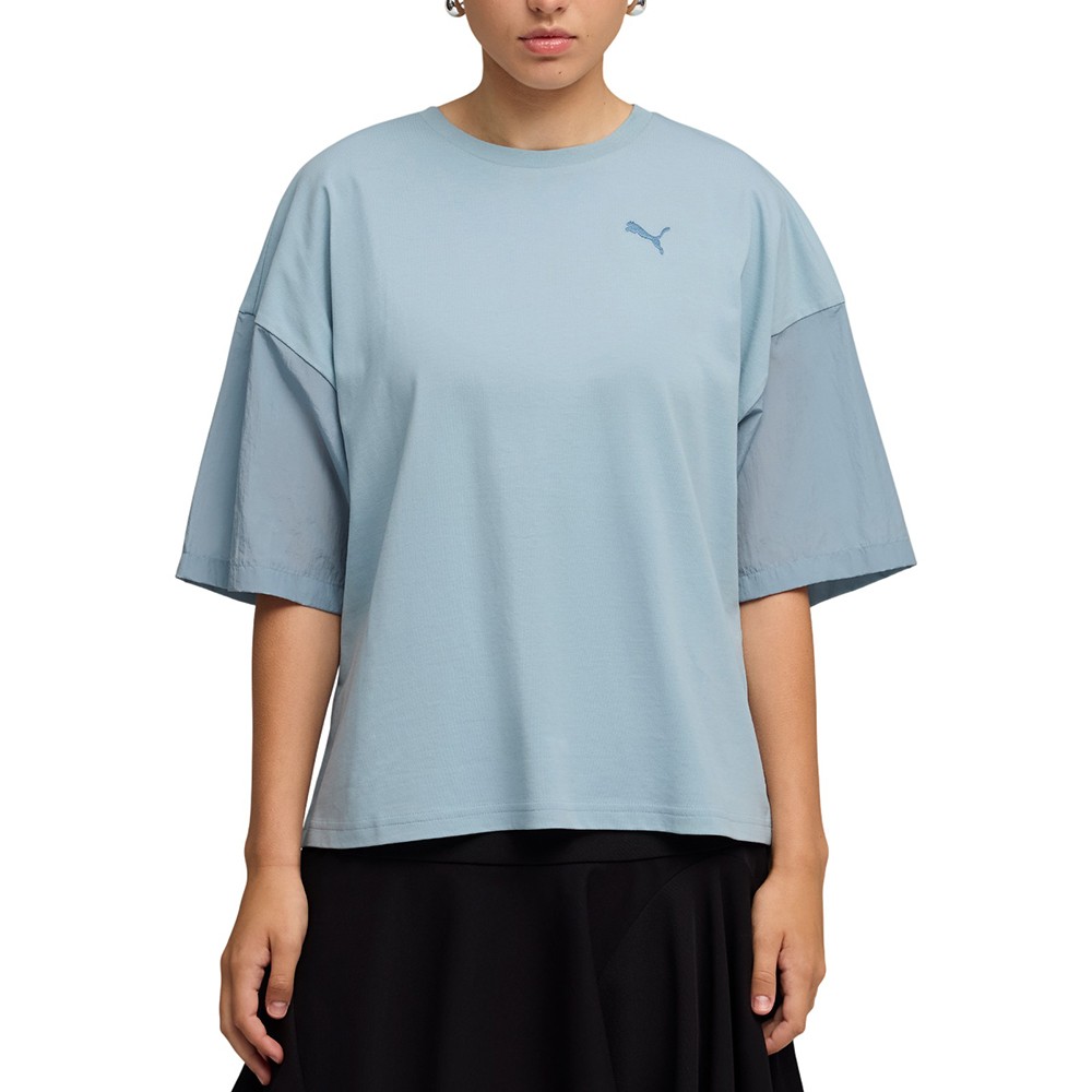 Футболка женская Puma HER Oversized Tee голубая 69188347
