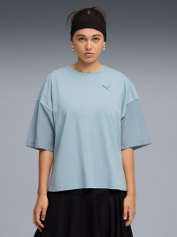 Футболка женская Puma HER Oversized Tee голубая 69188347 изображение 2