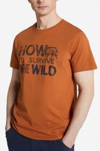 Футболка мужская Outventure коричневая 109467-D3 изображение 2