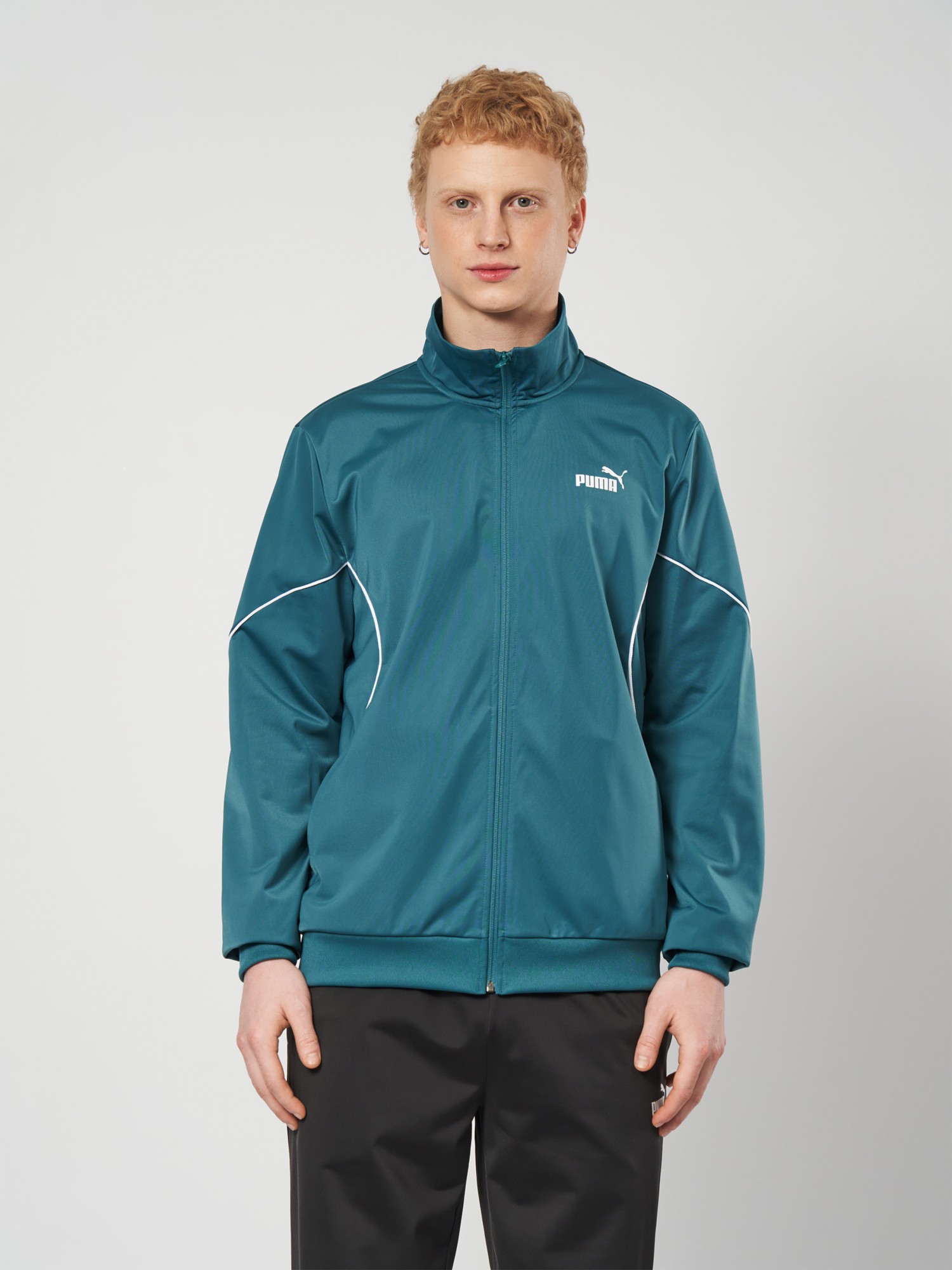 Костюм мужской Puma Poly Piping Suit зеленый 69176541 изображение 4